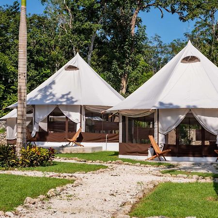 ホテル Xakluum Eco Glampings プエルト・モレロス エクステリア 写真