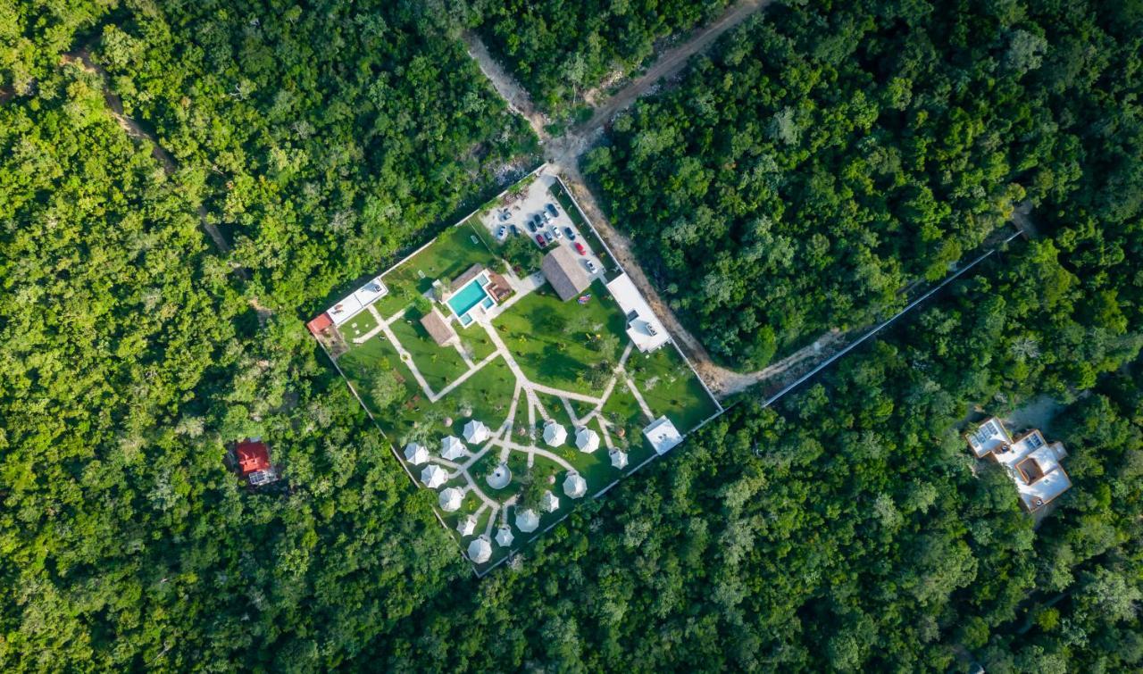 ホテル Xakluum Eco Glampings プエルト・モレロス エクステリア 写真