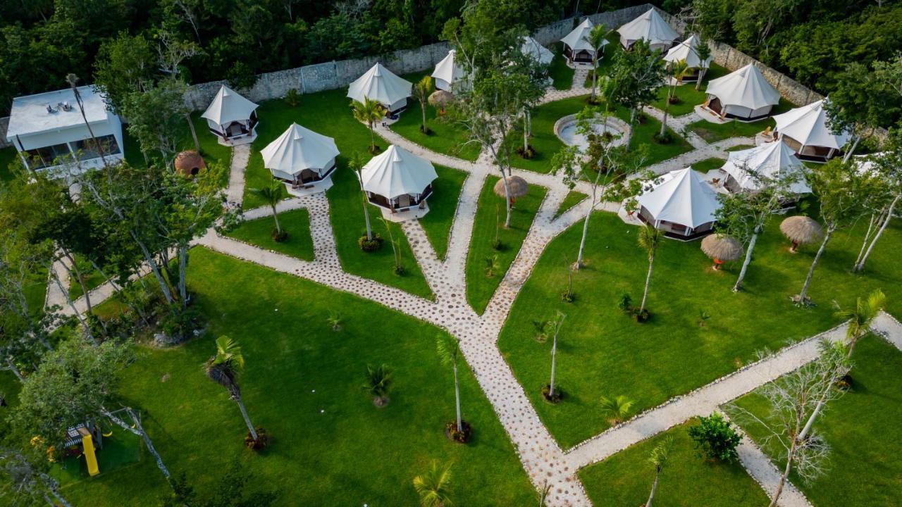 ホテル Xakluum Eco Glampings プエルト・モレロス エクステリア 写真
