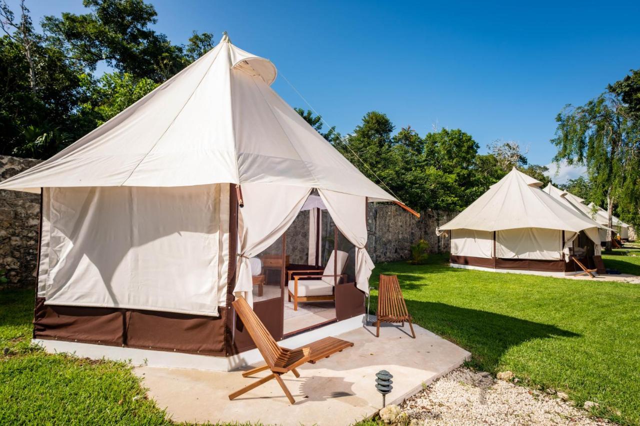 ホテル Xakluum Eco Glampings プエルト・モレロス エクステリア 写真