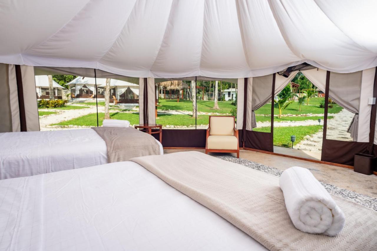 ホテル Xakluum Eco Glampings プエルト・モレロス エクステリア 写真