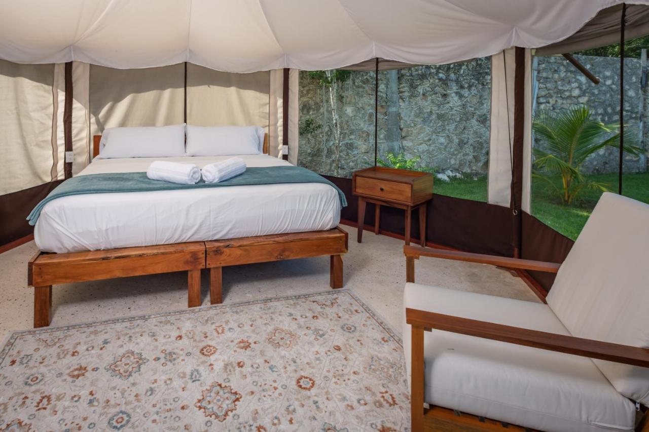 ホテル Xakluum Eco Glampings プエルト・モレロス エクステリア 写真