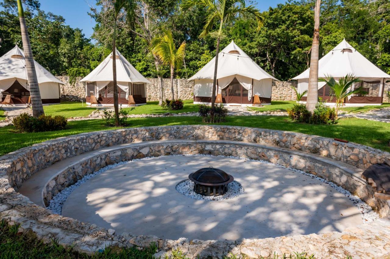 ホテル Xakluum Eco Glampings プエルト・モレロス エクステリア 写真