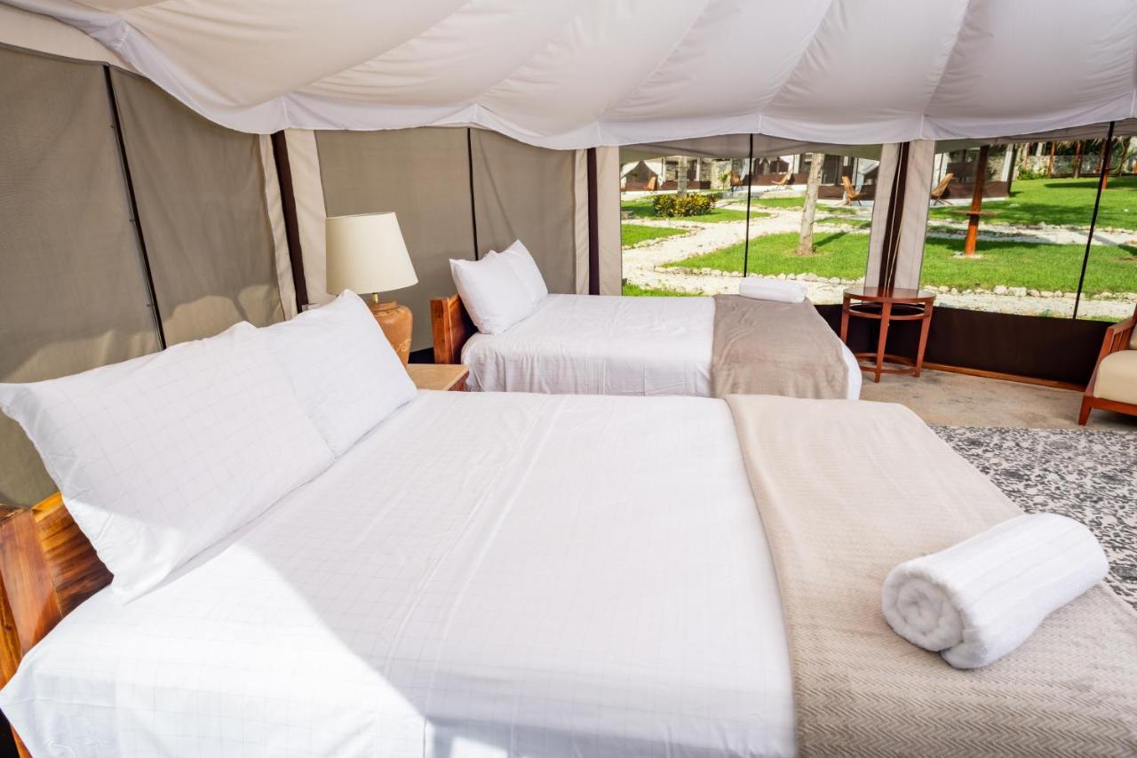 ホテル Xakluum Eco Glampings プエルト・モレロス エクステリア 写真