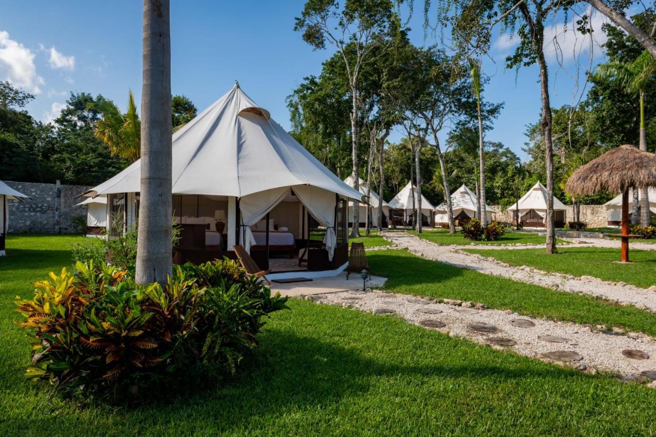 ホテル Xakluum Eco Glampings プエルト・モレロス エクステリア 写真
