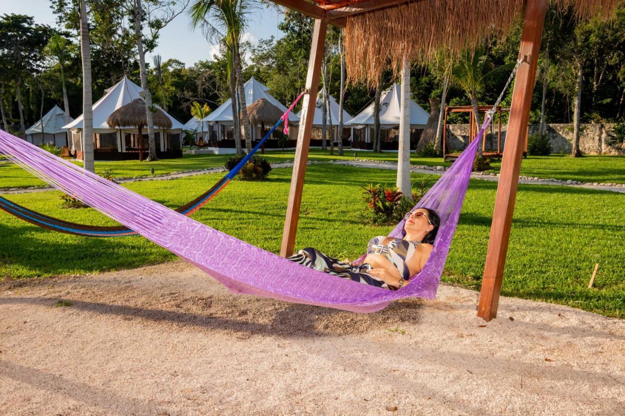 ホテル Xakluum Eco Glampings プエルト・モレロス エクステリア 写真